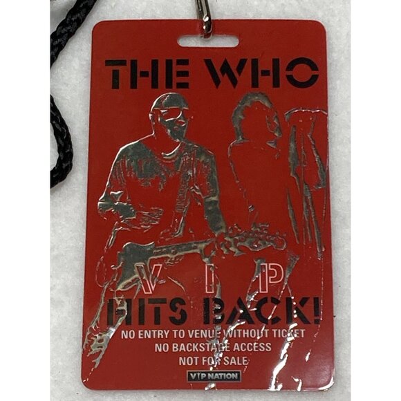 The Who Hits Back 2022 American Tour Messenger Bag Guitar Picks VIP Lanyard New - Picture 12 of 13